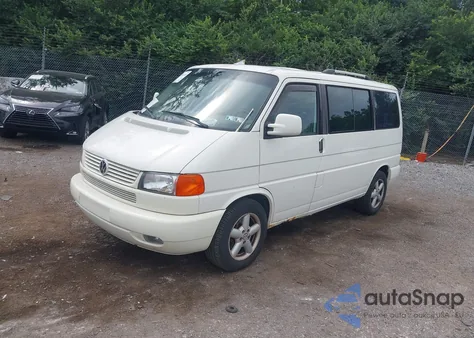 2002 Volkswagen Eurovan Gls из США, поврежденный, VIN WV2KB47052H026745